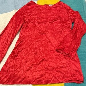 Miss Selfridge Red Satin Mini Dress